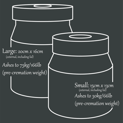 The Parker Candle Pet Urn in Mist Grey - Love, Baxter
