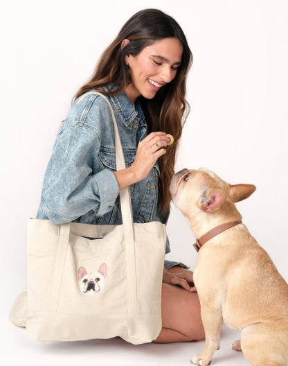 The Pet Carry - All Canvas Tote - Love, Baxter