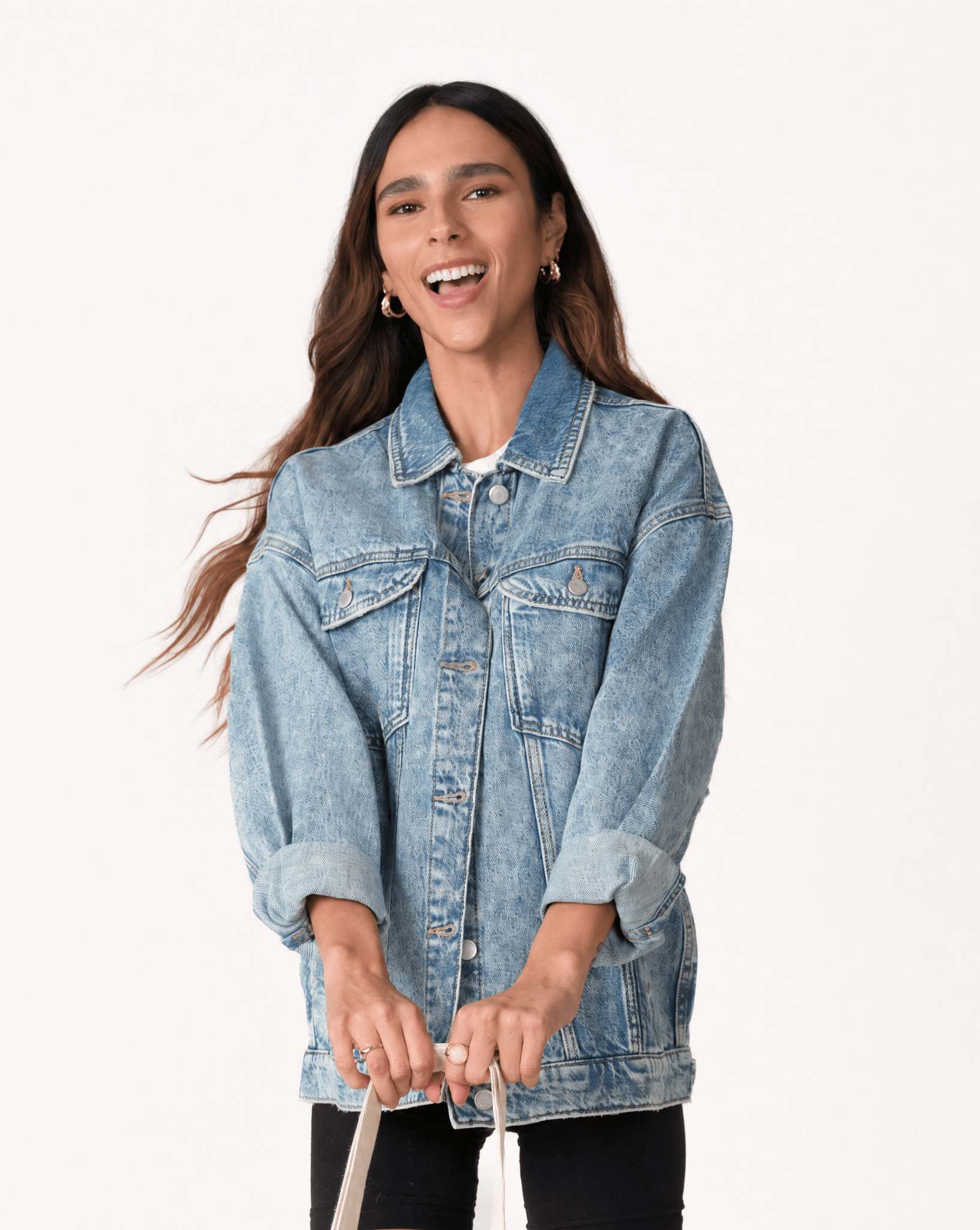 The Pet Oversized Denim Jacket - Love, Baxter