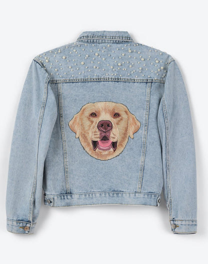 The Pet Pearl Denim Jacket - Love, Baxter