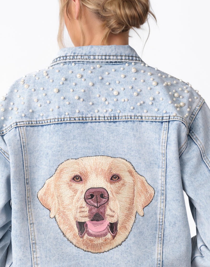 The Pet Pearl Denim Jacket - Love, Baxter