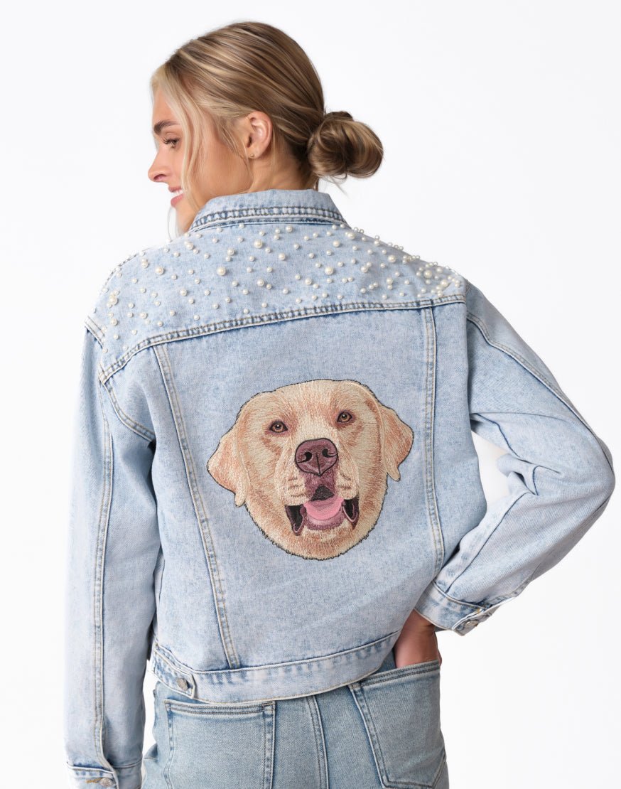 The Pet Pearl Denim Jacket - Love, Baxter