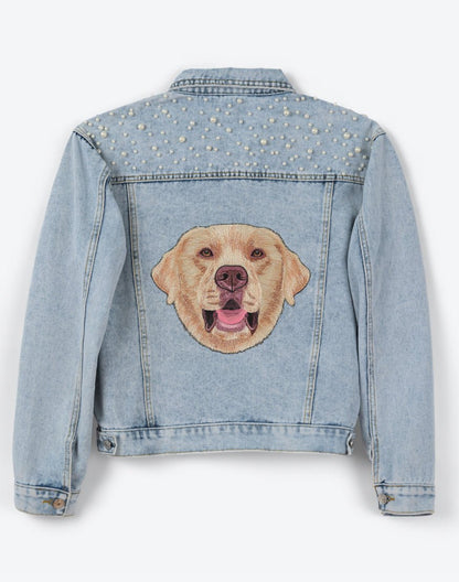 The Pet Pearl Denim Jacket - Love, Baxter