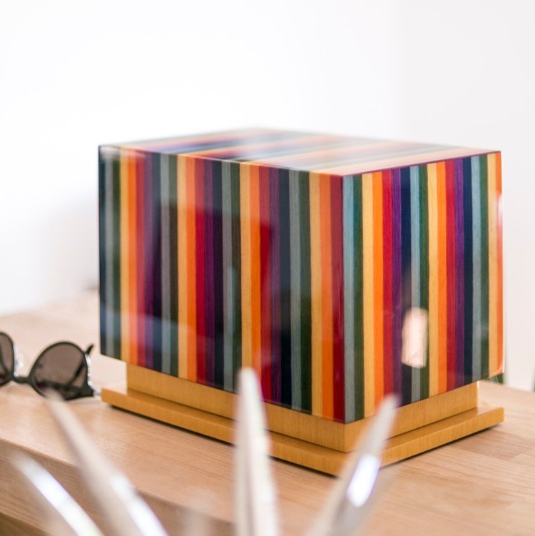 The Thompson Pet Urn in Vibrant Multicolor - Love, Baxter
