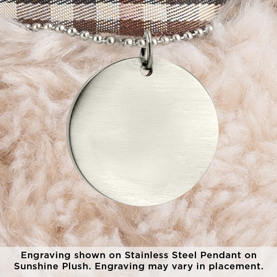 Thumbies Cat Pet Memorial Pawprint Pendant Plush - Love, Baxter