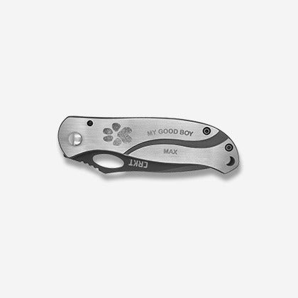 Thumbies CRKT Pet Memorial Pawprint Knife - Love, Baxter