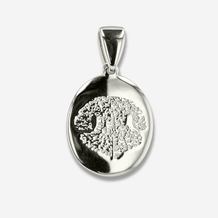 Thumbies Pet Memorial Noseprint Classic Pendant - Love, Baxter