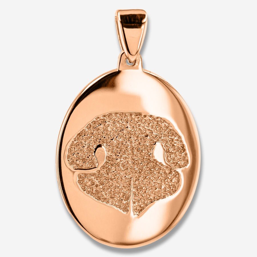 Thumbies Pet Memorial Noseprint Classic Pendant - Love, Baxter