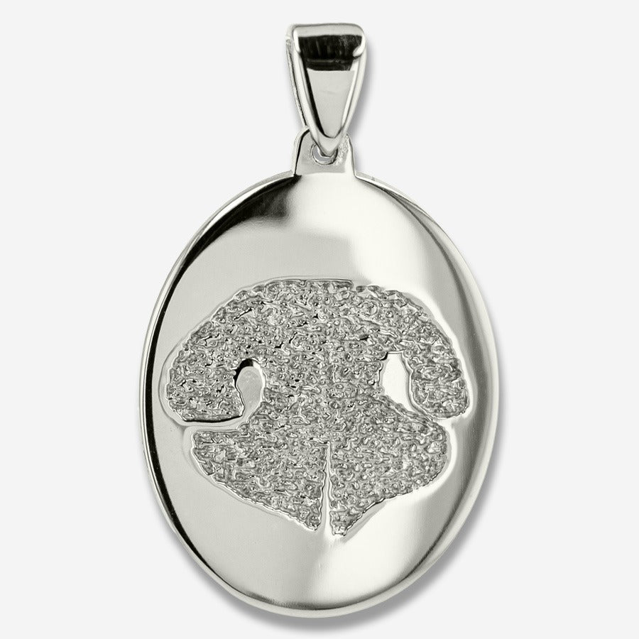 Thumbies Pet Memorial Noseprint Classic Pendant - Love, Baxter