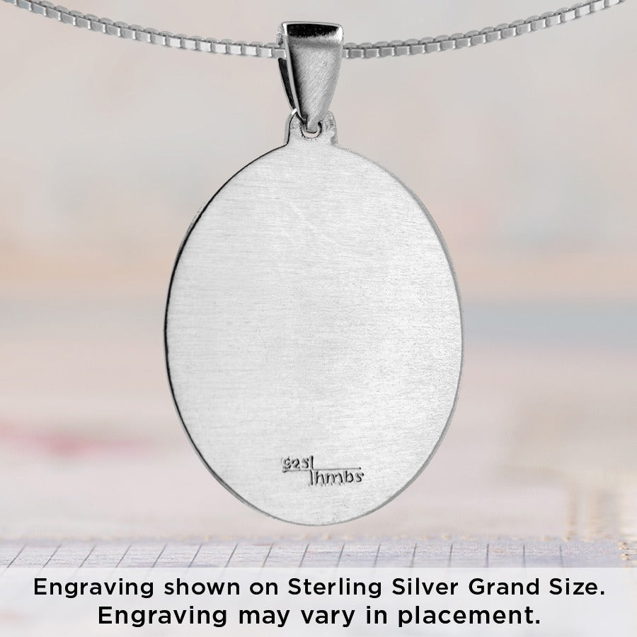 Thumbies Pet Memorial Noseprint Classic Pendant - Love, Baxter