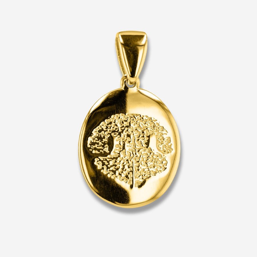 Thumbies Pet Memorial Noseprint Classic Pendant - Love, Baxter