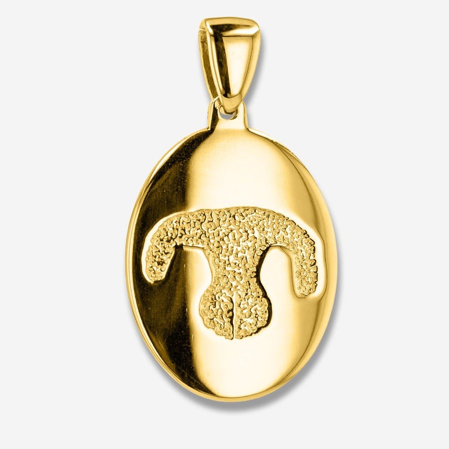 Thumbies Pet Memorial Noseprint Classic Pendant - Love, Baxter
