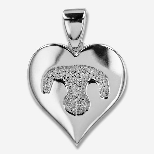 Thumbies Pet Memorial Noseprint Heartfelt Pendant - Love, Baxter