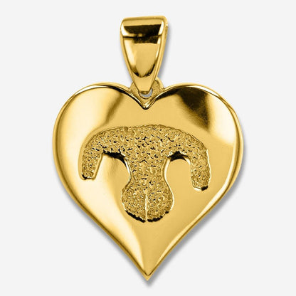 Thumbies Pet Memorial Noseprint Heartfelt Pendant - Love, Baxter