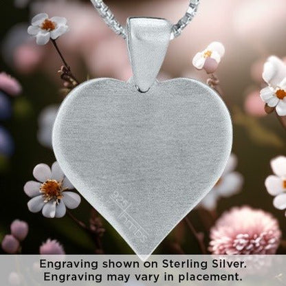 Thumbies Pet Memorial Noseprint Heartfelt Pendant - Love, Baxter