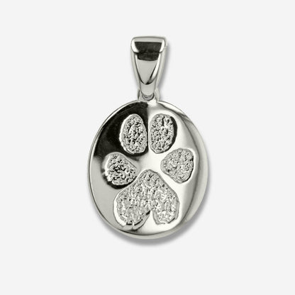 Thumbies Pet Memorial Pawprint Classic Pendant - Love, Baxter