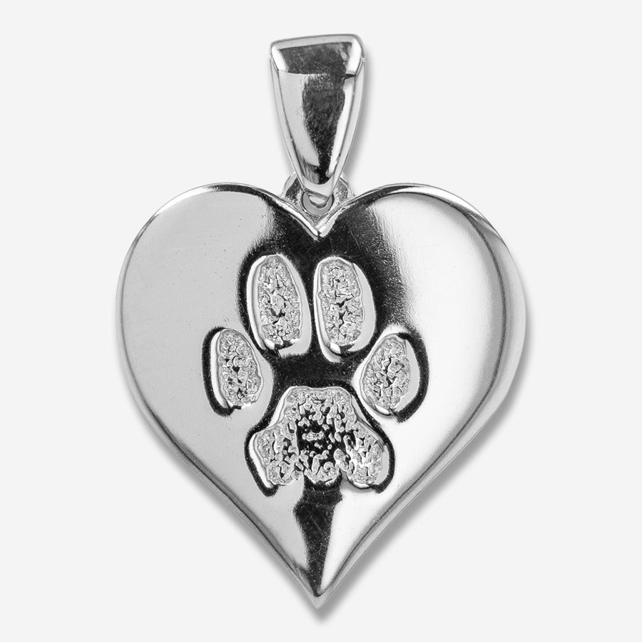 Thumbies Pet Memorial Pawprint Heartfelt Pendant - Love, Baxter