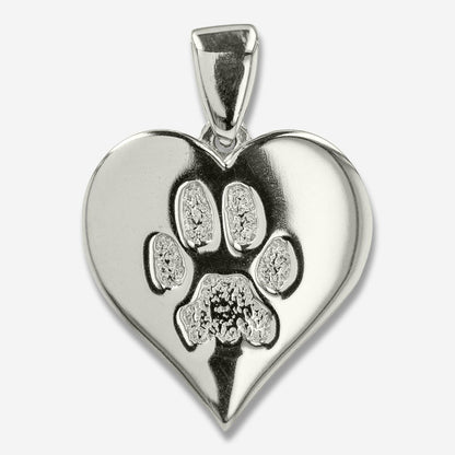 Thumbies Pet Memorial Pawprint Heartfelt Pendant - Love, Baxter