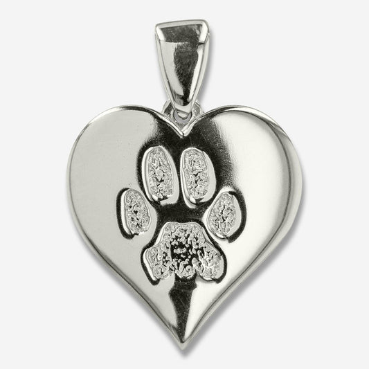 Thumbies Pet Memorial Pawprint Heartfelt Pendant - Love, Baxter