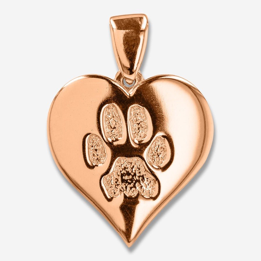 Thumbies Pet Memorial Pawprint Heartfelt Pendant - Love, Baxter