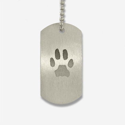 Thumbies Pet Memorial Pawprint Large-Print Dog Tag - Love, Baxter