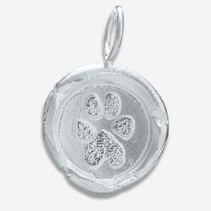 Thumbies Pet Memorial Pawprint Organics Charm - Love, Baxter