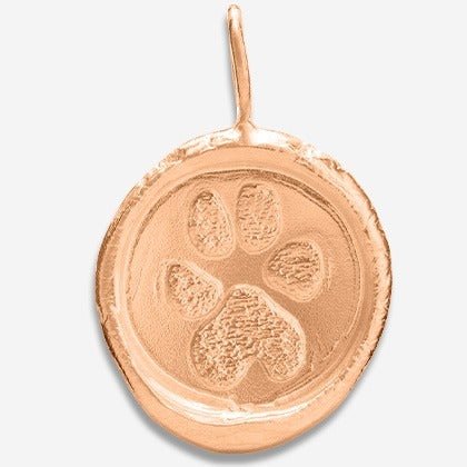 Thumbies Pet Memorial Pawprint Organics Charm - Love, Baxter