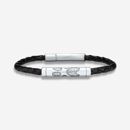 Thumbies Pet Memorial Pawprint Slide Bracelet - Love, Baxter
