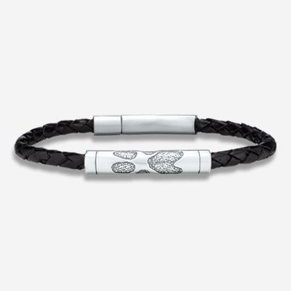 Thumbies Pet Memorial Pawprint Slide Bracelet - Love, Baxter
