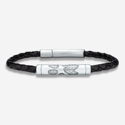 Thumbies Pet Memorial Pawprint Slide Bracelet - Love, Baxter