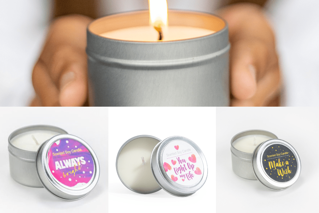 Tin Soy Candle Trio - Love, Baxter