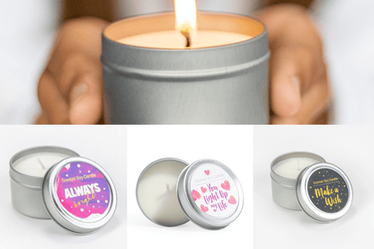 Tin Soy Candle Trio - Love, Baxter