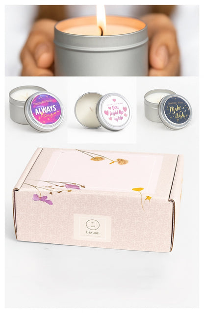Tin Soy Candle Trio - Love, Baxter