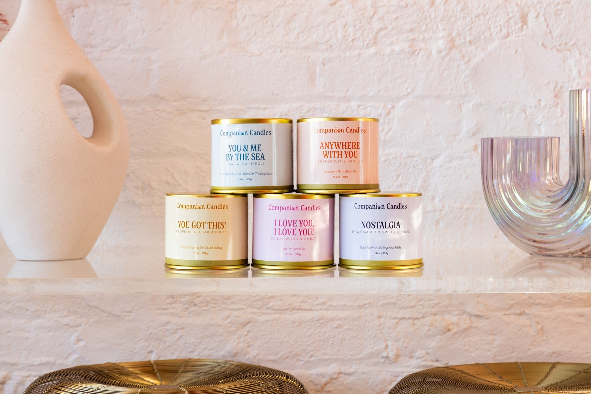 You Got This! Pet - Safe Dream Candle Duo - Love, Baxter
