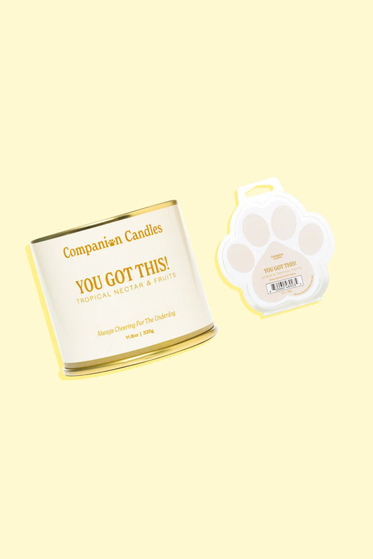 You Got This! Pet - Safe Dream Candle Duo - Love, Baxter