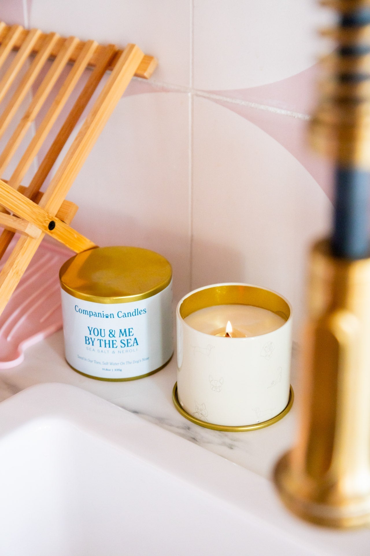 You & Me by the Sea Pet - Safe Candle - Love, Baxter